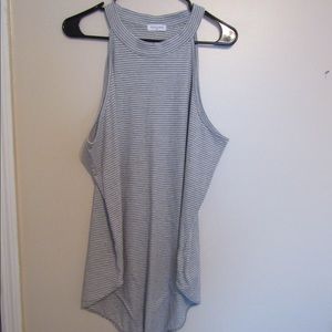 Halter Neck Striped Bodysuit